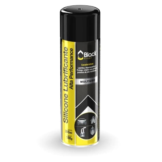 Silicone Lubrificante Spray 300ml Black Brasil