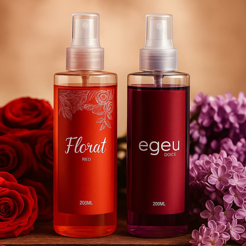 Kit Body Splash Florat Red + Body Splash Dolce