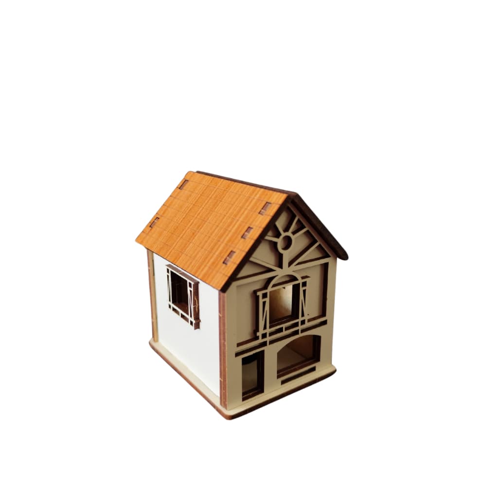 Casinha Vintage Em Mdf Com Detalhes Vazados Branco