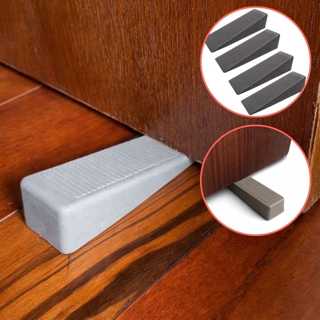 Travas de Porta Antiderrapante Calço Porta Borracha PVC Batente Porta Chão