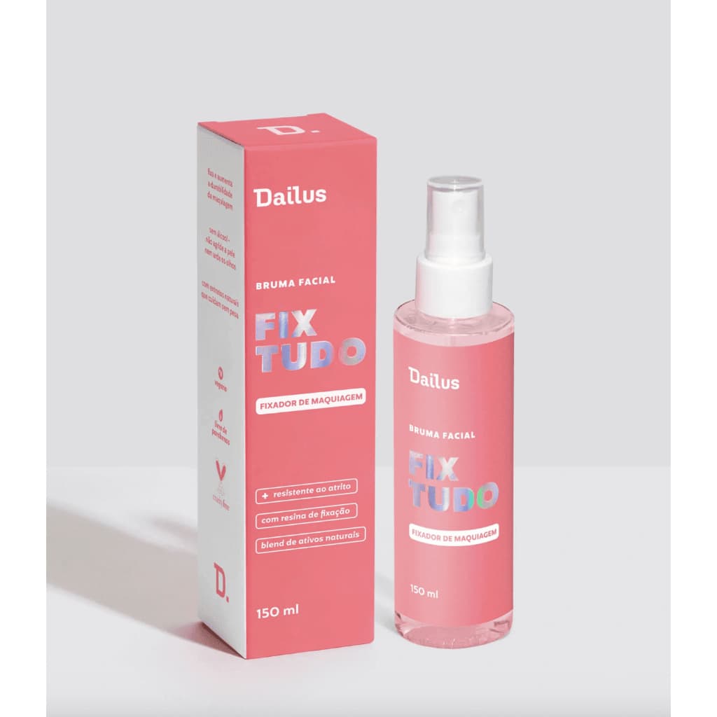 Fixador Bruma Facial Fix Tudo Dailus para Maquiagem Dura 48h