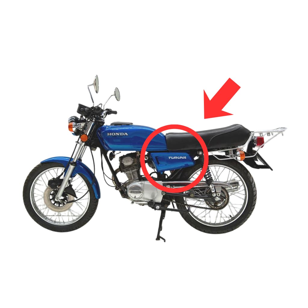 Carenagem Lateral Honda Turuna 125  ano 1979 a 1982 | Lado Direito | Lado Esquerdo