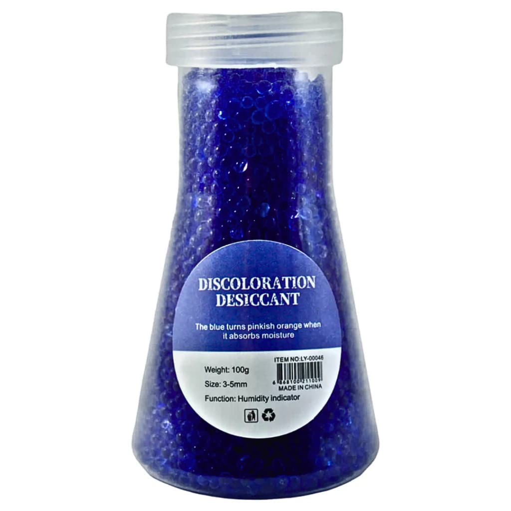 Sílica Gel Azul 3-5 mm Dessecante Granel 100grs by lcc