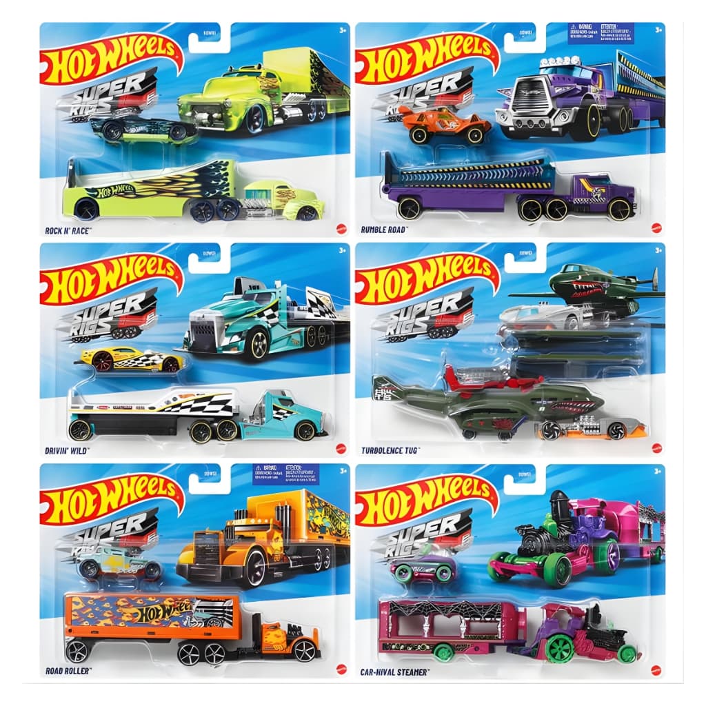 Hot Wheels Die-Cast Caminhão de Transporte com Carrinho 1:64 Mattel