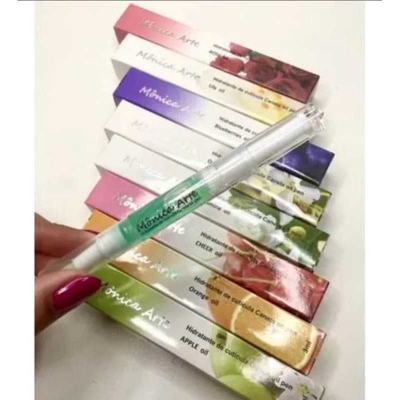 Kit C/3 unidades Caneta Oleo Hidratante P/unha Cutícula Com Vitaminas e Óleos Essenciais