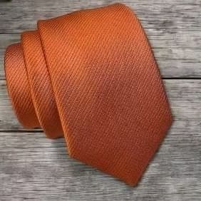 Kit Gravatas Terracota Slim Masculina | Social Clássica | Kit 5 a 20 Peças