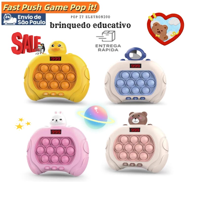 kit6-10-20 Push Pop It Popet Bubble Máquina Sensorial Anti-Tensão De Brinquedos Gopher Presente De Festa