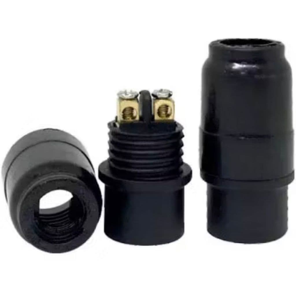 Kit 10 Bocal Soquete Mion Lustre E14 Plástico Branco