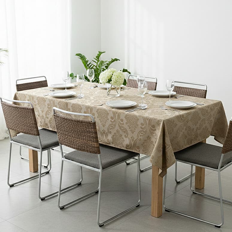 Toalha de Mesa 4 Lugares | Cadeiras 1,35mts x 1,35mts para Mesa de Jantar