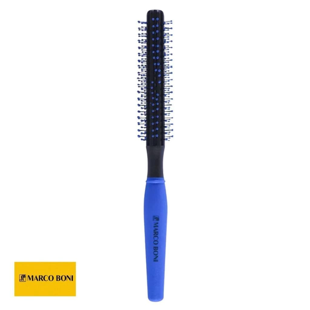 Escova De Cabelo Marco Boni Anti Estatica Cabo Emborrachado Azul