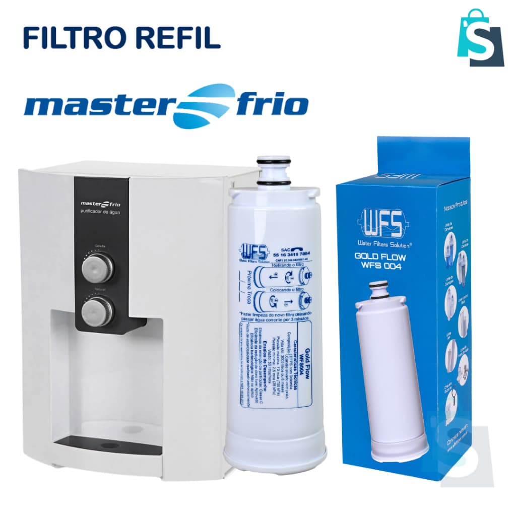 Refil Filtro com Dolomita para purificadores Masterfrio - WFS004 GOLD FLOW