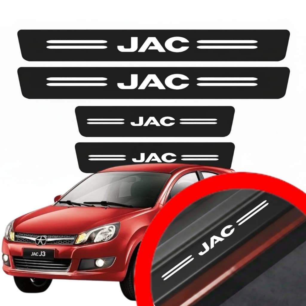 SOLEIRA PROTEÇAO PORTA JAC UNIVERSAL VINIL PARA CARRO AUTOMOTIVO PERSONALIZADA VARIAS CORES