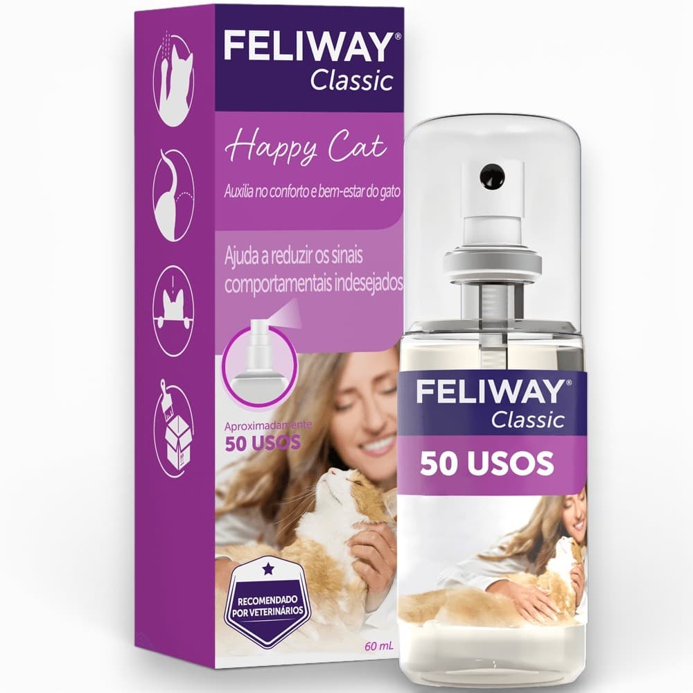 Feliway Classic Spray Viagam Felinos Gatos Ceva 60 ml