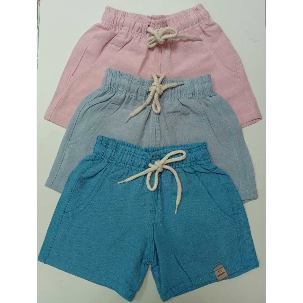 Kit de 3 bermuda Mauricinho Menino - Kit Verão Luxo