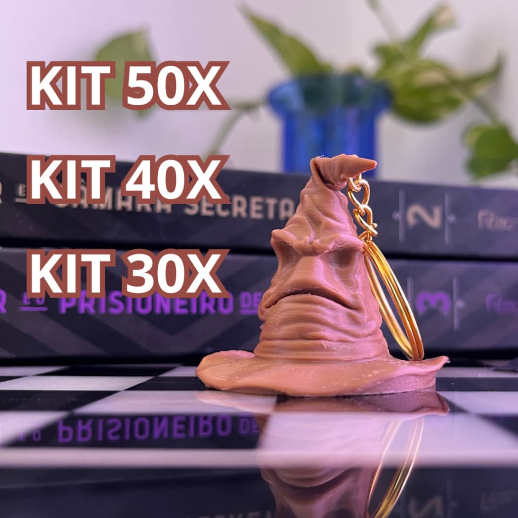 Chaveiro Chapéu Seletor – KIT 50X – Harry Potter