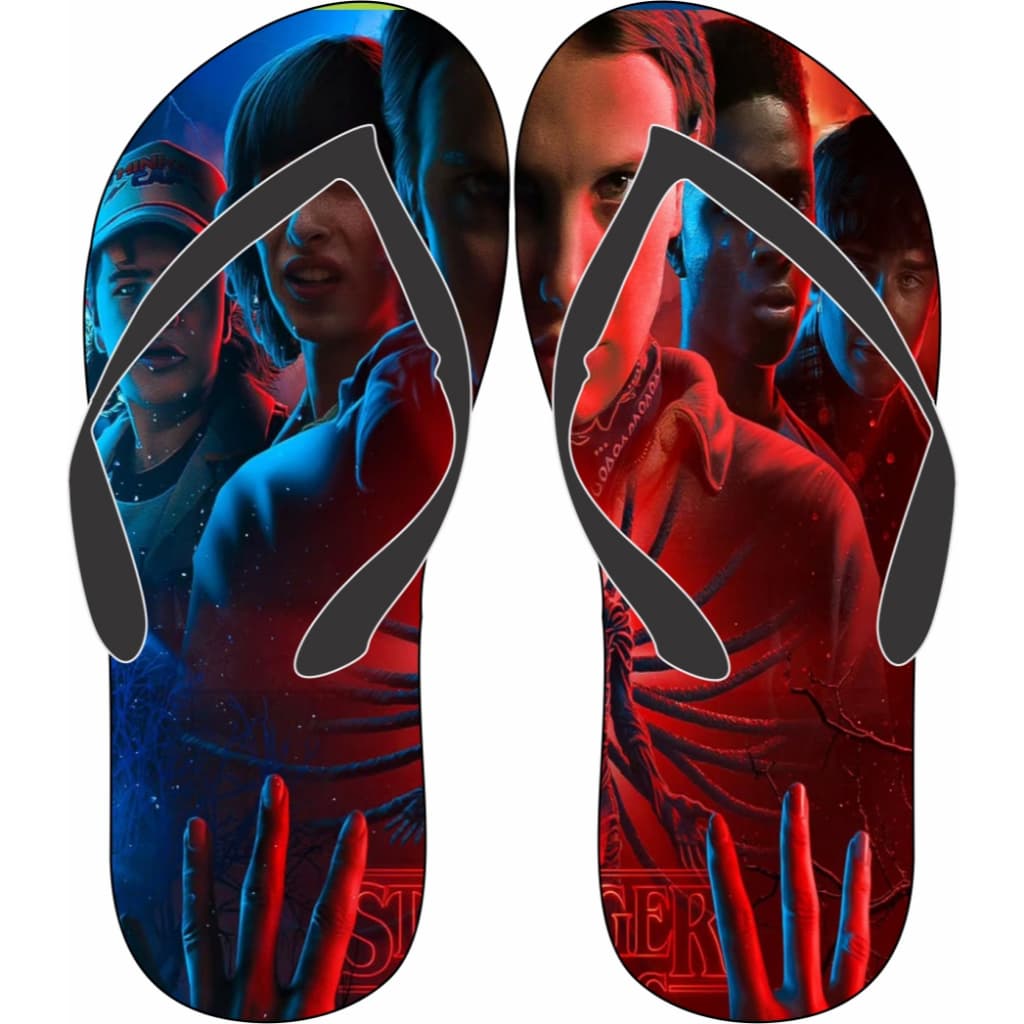 chinelo personalizado stranger things.