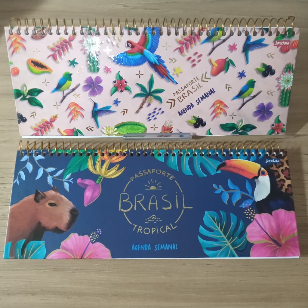Agenda Planner Semanal Permanente (Não Datada) - 104 Páginas - Passaporte Brasil Tropical
