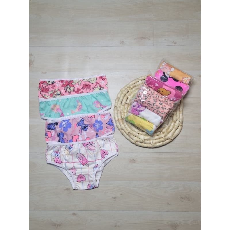 kit com 3 calcinhas sortidas infantil menina, calcinhas confortáveis, calcinhas meninas infantil, M ao XG.