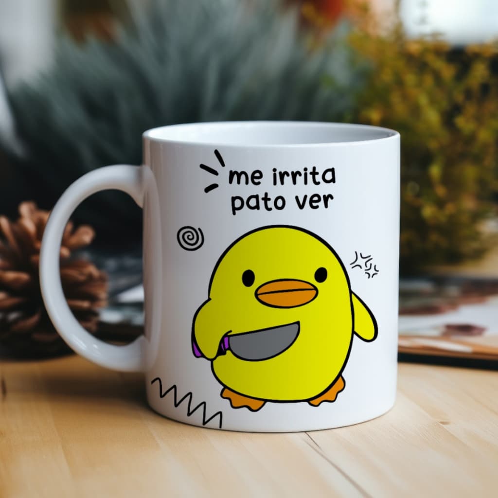 Caneca Meme Psicopato 300ml Porcelana Estampada Engraçada Presente Criativo Café