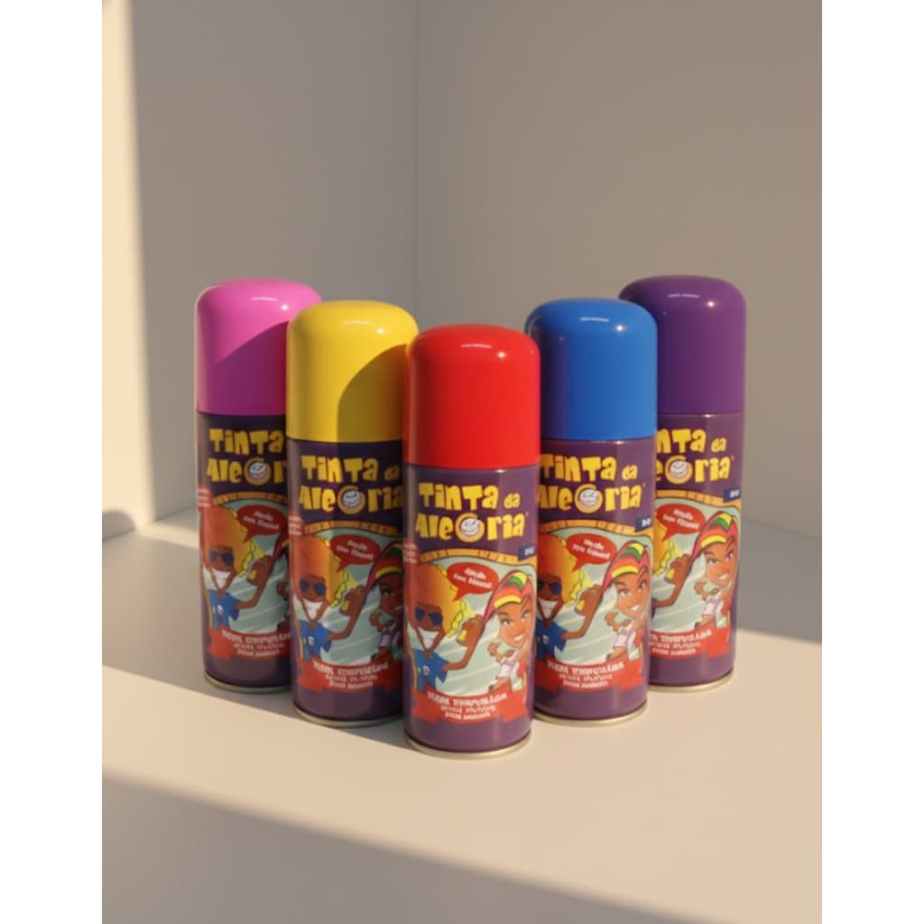 Tinta Temporária 150ML Colorida Spray Para Cabelo Tinta Da Alegria Tinta Carnaval Cabelo Maluco
