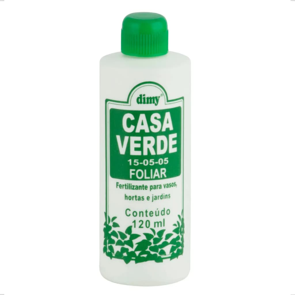 Dimy Casa Verde 120ml Adubo Foliar Fertilizante Líquido para Folhas Verdes e Plantas Saudáveis