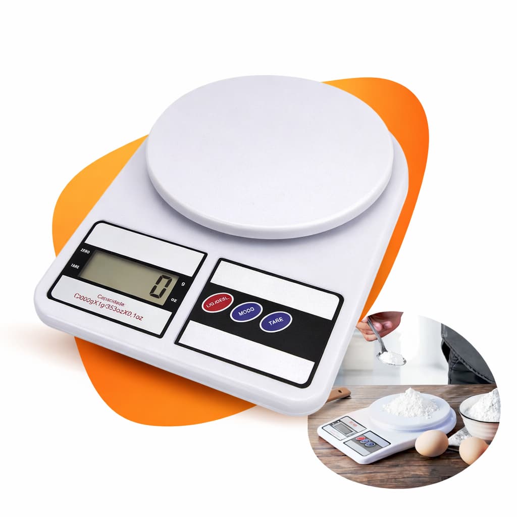 Balança Digital De Cozinha Dieta Precisão Profissional Nutricional 0 a 10kg