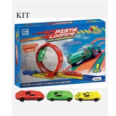 PISTA LOOPING COM 3 CARRINHOS - NÓS SOMOS A VELOCIDADE