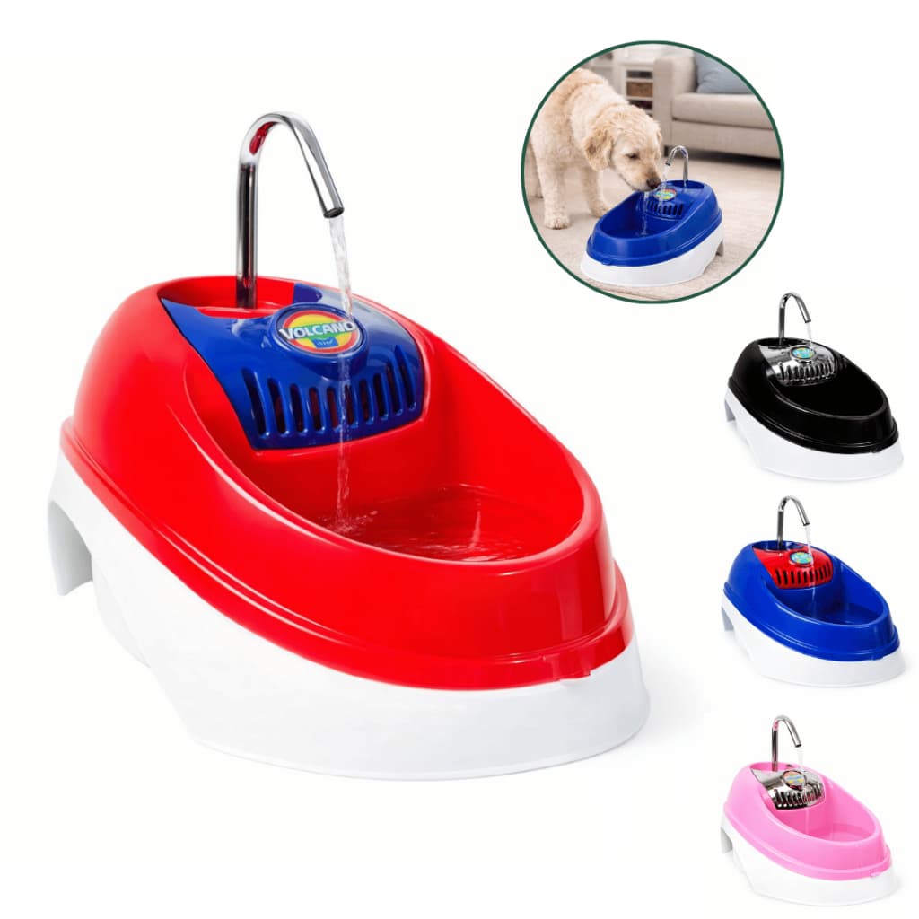 Fonte de Água Bebedouro Automático para Cães Pet Volcano Eco com Filtro Bivolt