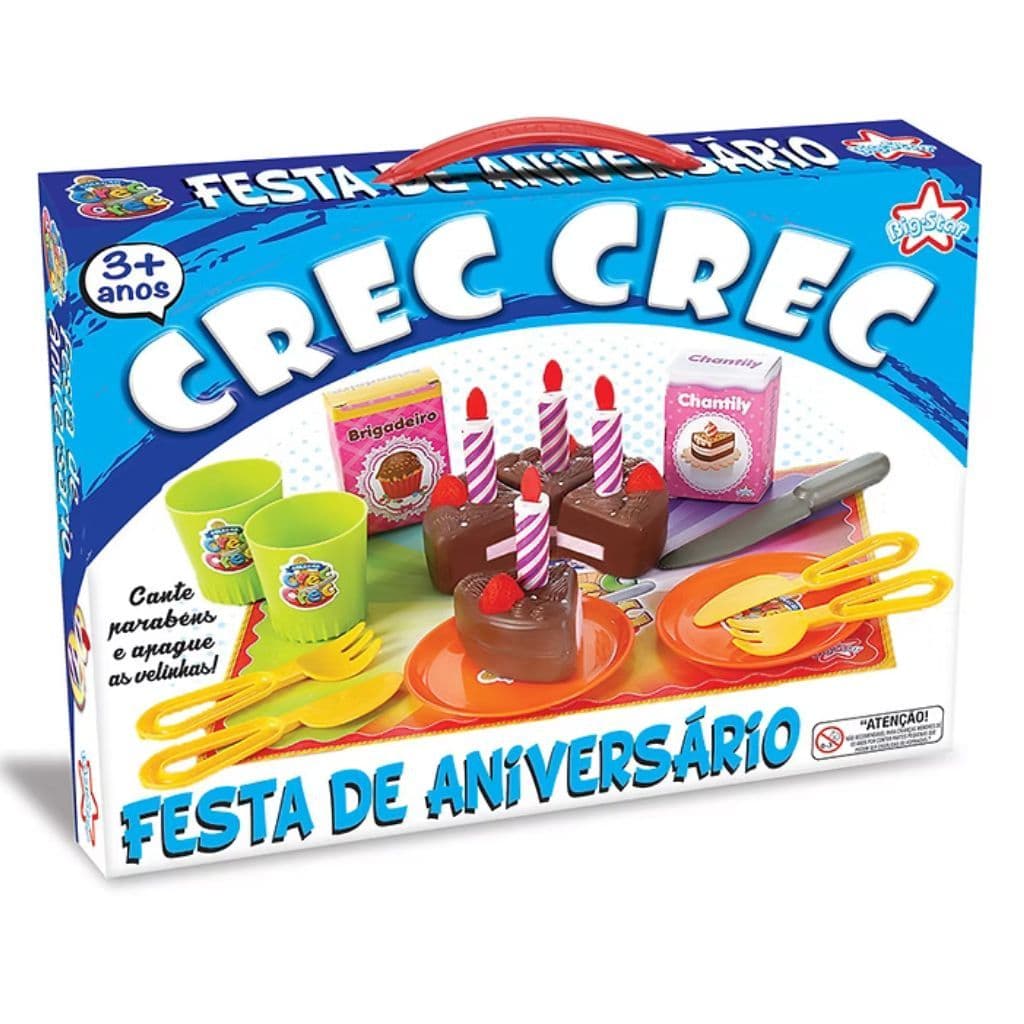 Brinquedo Faz De Conta Crec Crec - Festa De Aniversário - Big Star