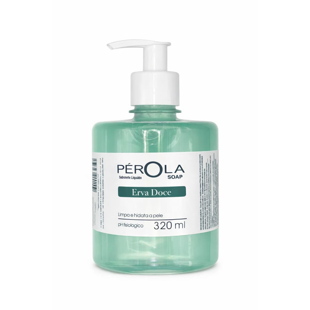 Sabonete Líquido - Pérola - Limpa e Hidrata a Pele (Erva Doce) 320 ml