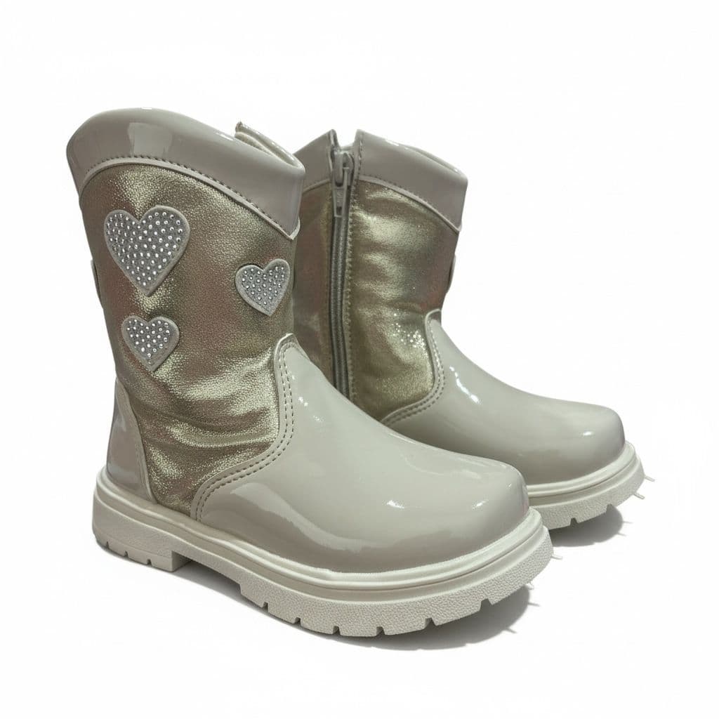 Texana Bota Infantil Menina - Bota Infantil Cano Médio Feminino Bordada