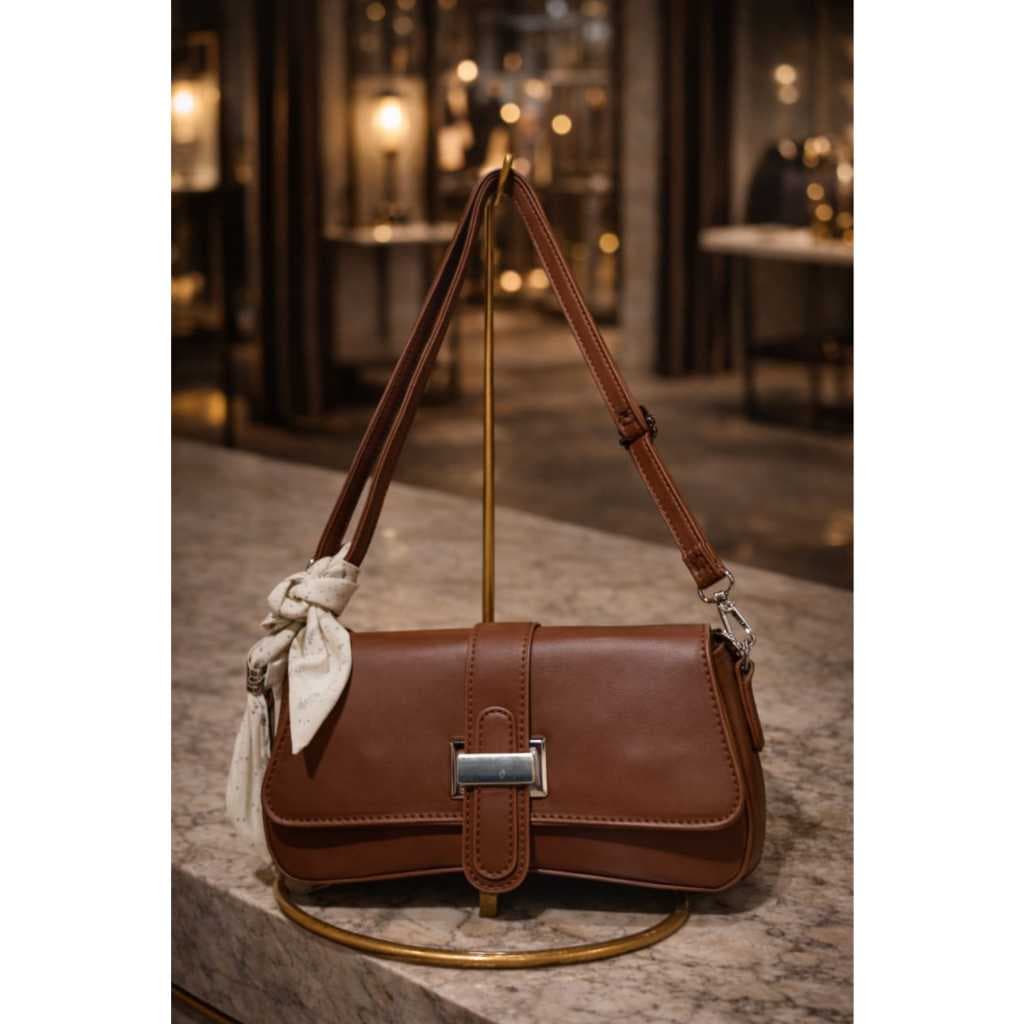Bolsa Feminina Premium Mini Clutch Estruturada com Lenço – Luxo Atemporal | Linha Classique Paris