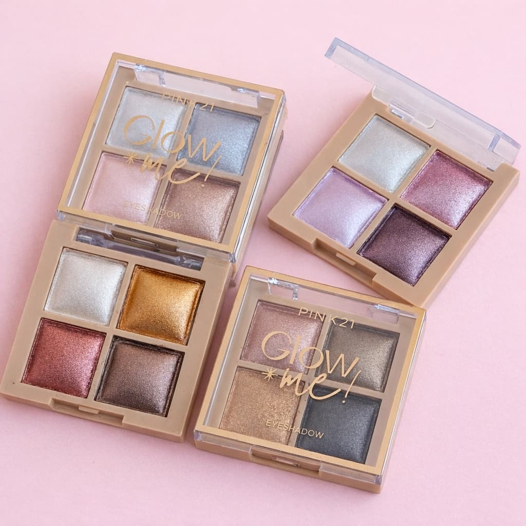Pink 21 - Paleta de Sombras Glow Me Brilho