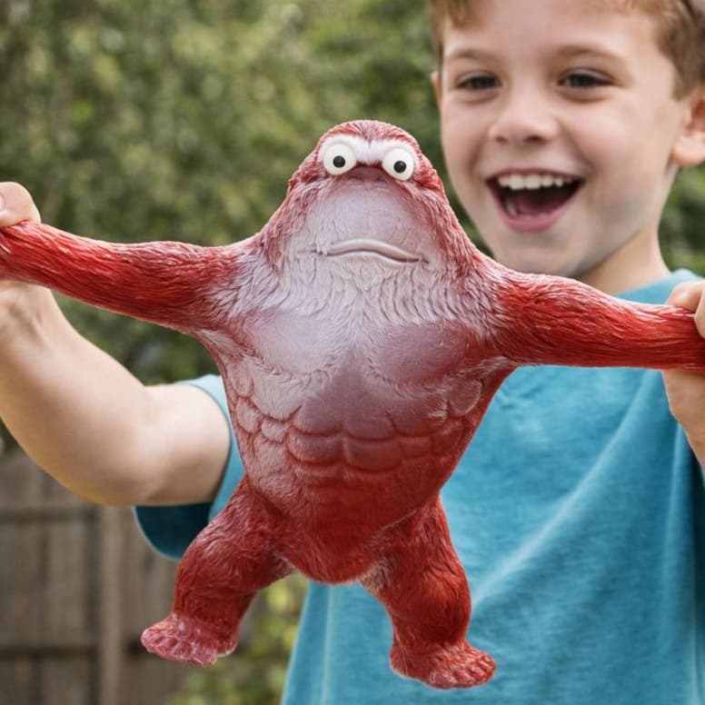 Brinquedo Boneco Macaco Gorila Indestrutível Estica Esmaga Antiestresse Aperta Divertido