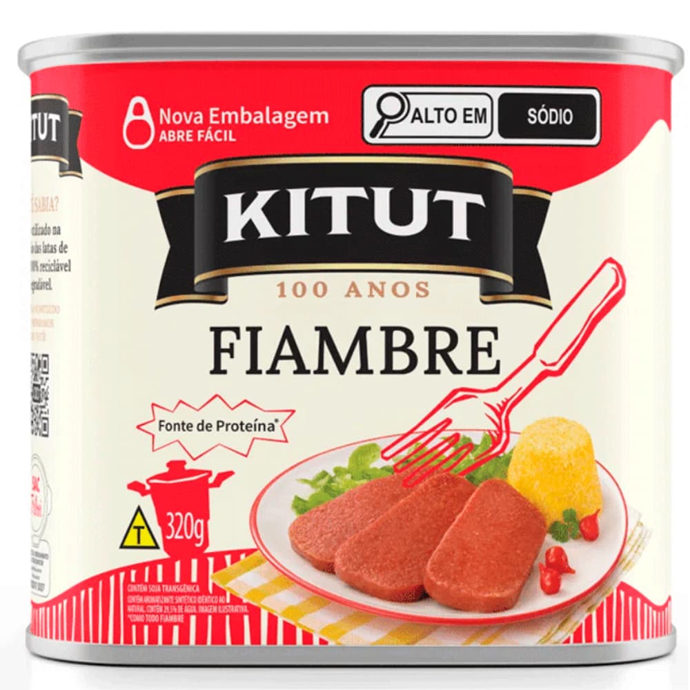 Fiambre Kitut 320g Saboroso e Prático p/ Lanches