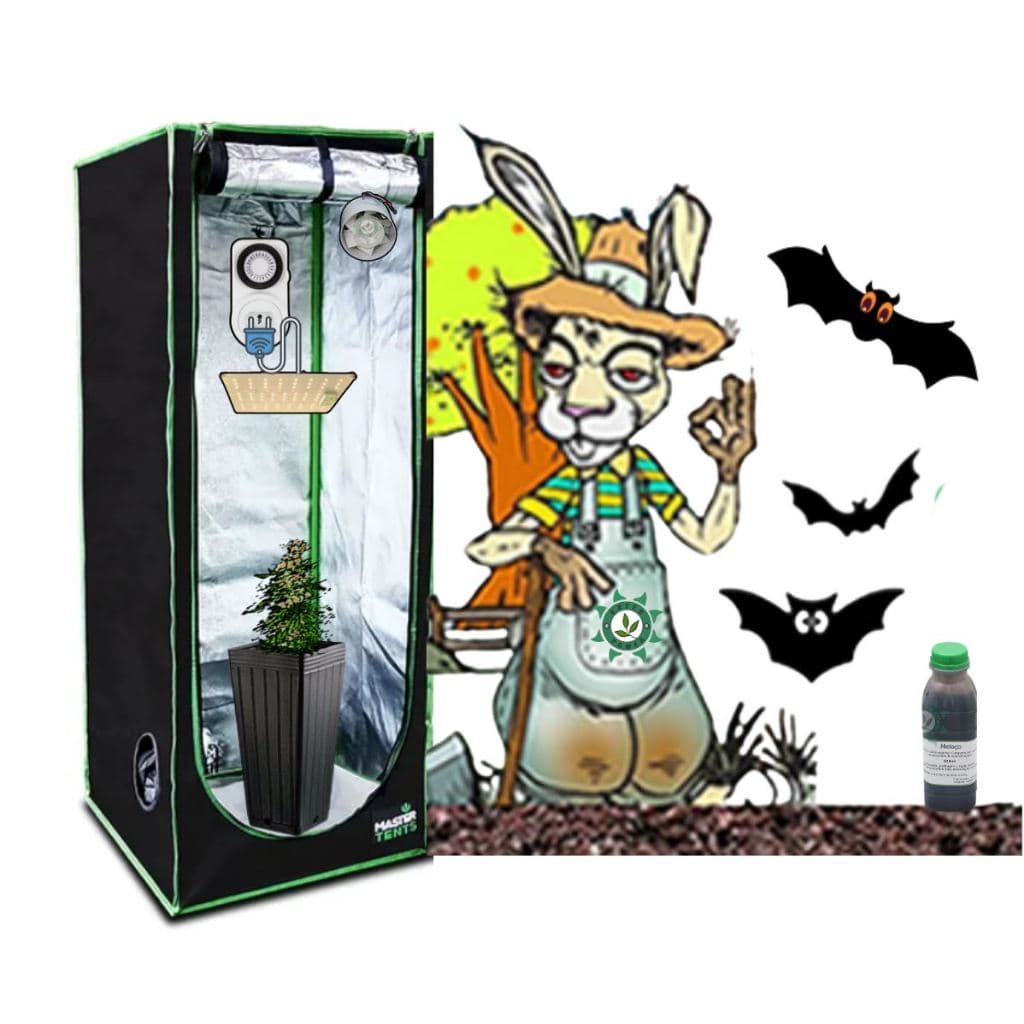 Kit Cultivo Indoor Estufa Grow 40x40 Iluminação Grow Led QB 120w Barraca Tenda Completa Exaustor Timer Vaso Substrato