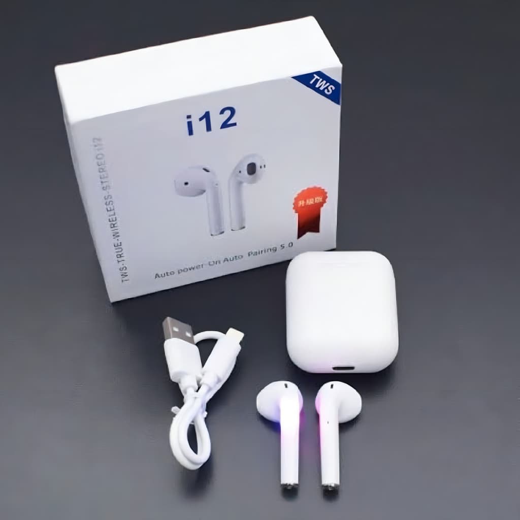 Fone i12 TWS Bloethoth 5.0 compátivel com IOS,Android Auto Pareamento Fone sem Fio