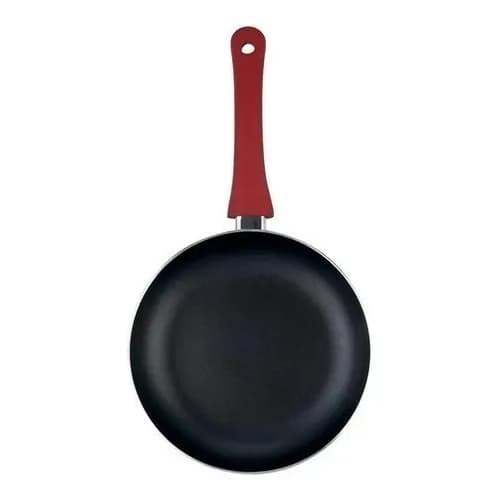 Frigideira Antiaderente Mor 24cm - Linha Aroma Soft Touch Preto - Revestimento Antiaderente com Cabo Ergonômico