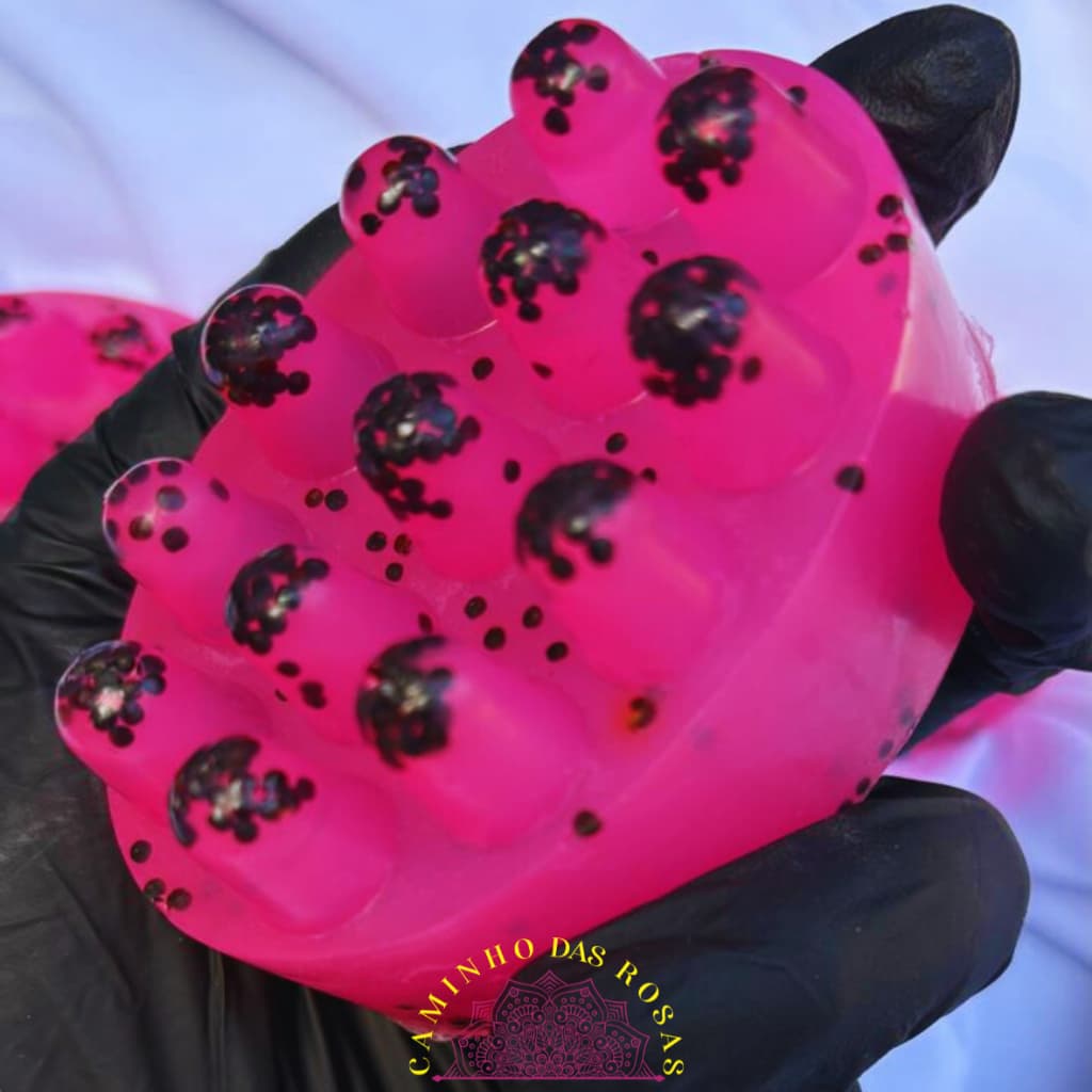 SABONETE ARTESANAL MASSAGEADOR DE FRUTAS MORANGO MELANCIA PITAYA MAÇÃ VERDE MARACUJÁ