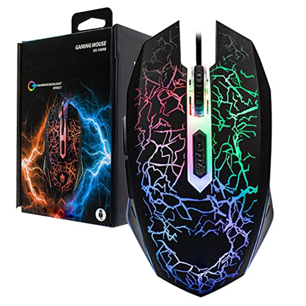 Mouse Gamer USB 2400 DPI Rayden EG-104RB - Evolut