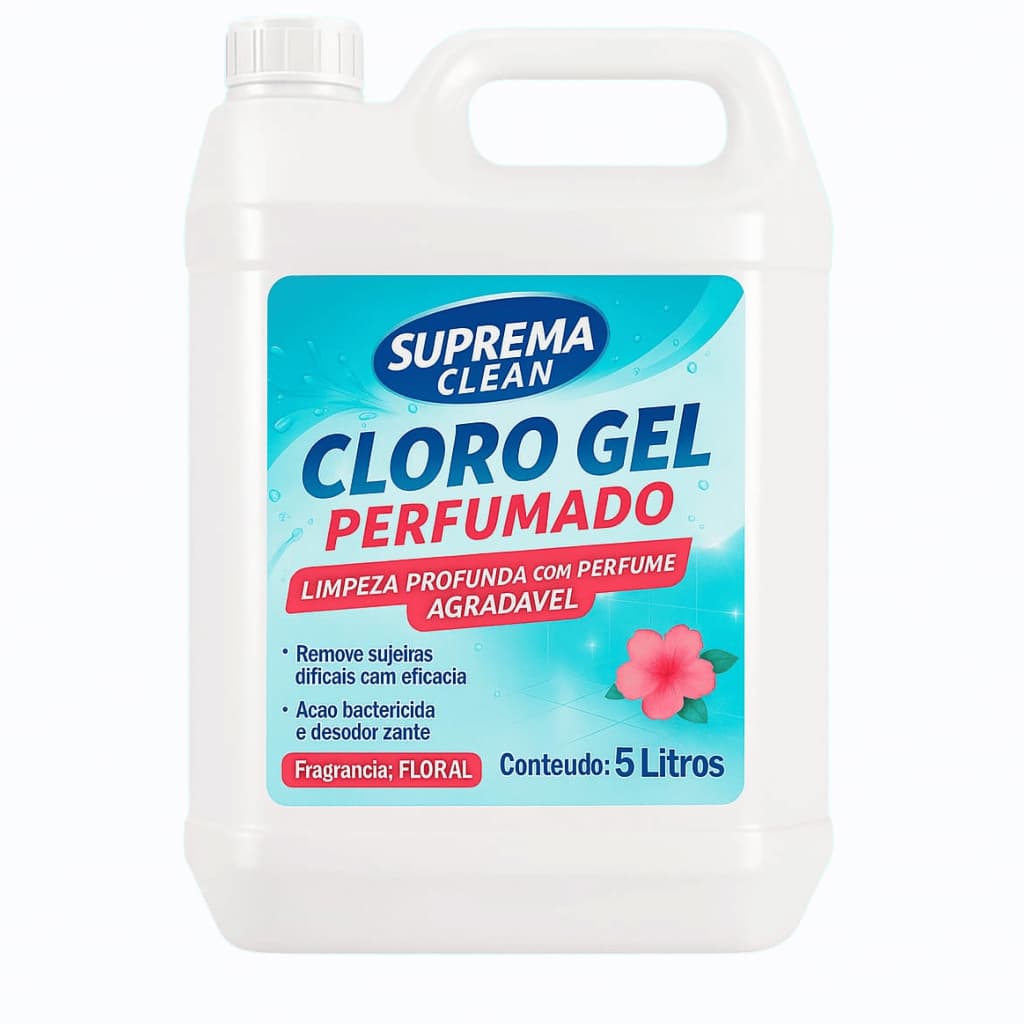 Cloro Gel Ativo 1L ; 5L ; 10L Limpeza Pesada + Brinde na Compra de 10 Litros
