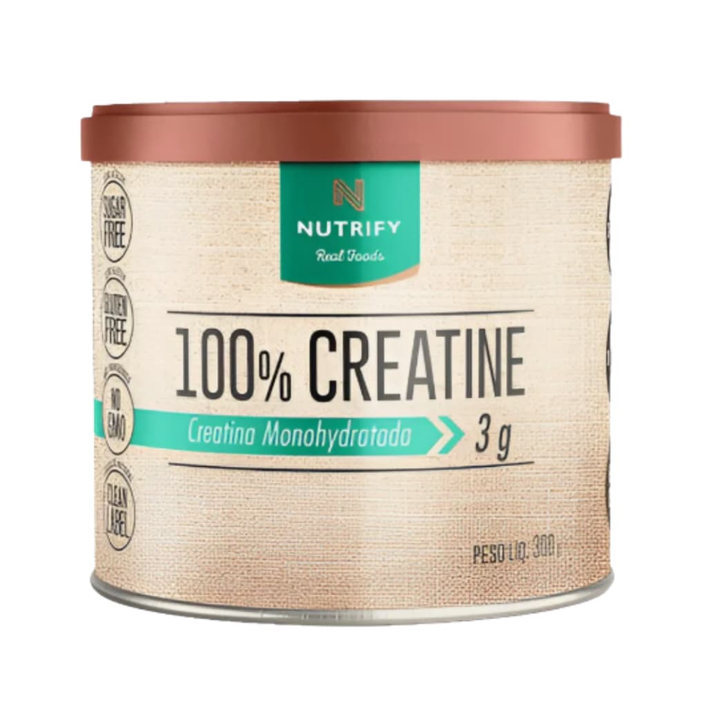 Creatine Pura 100% Creatina Monohidratada Pote 300g Nutrify