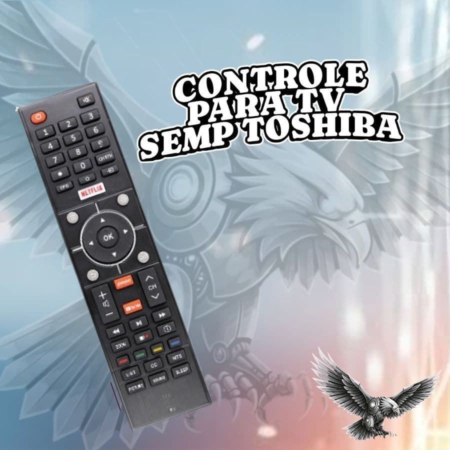 Controle remoto para Smart TV Semp Toshiba 7742