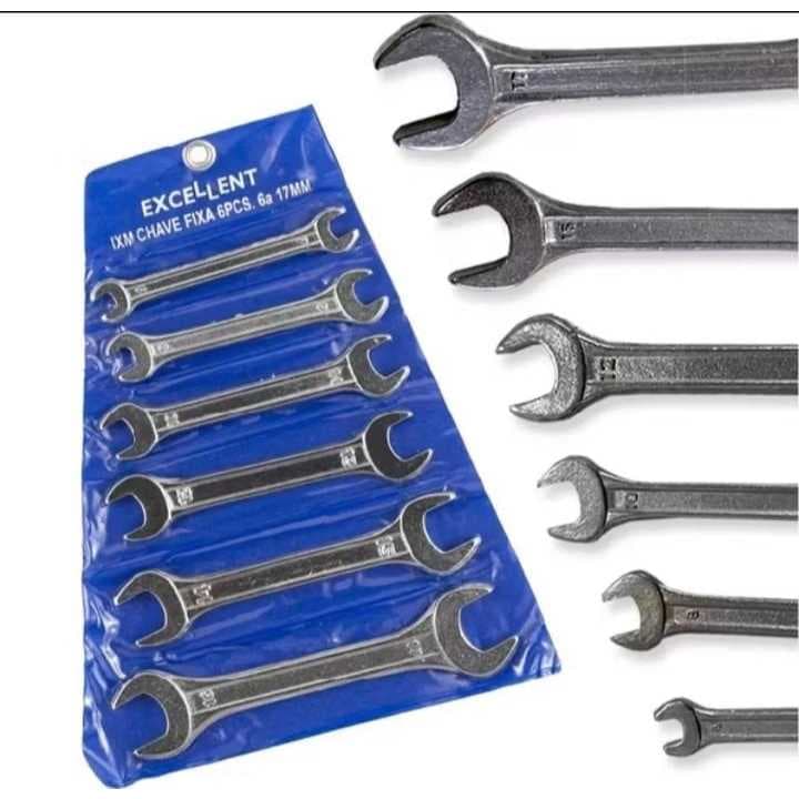 Kit Jogo de Chave Fixa 6 a 17mm 6 pecas 1XM Excellent
