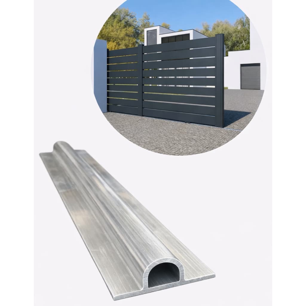 Trilho Em Aluminio Para Portao De Correr Parafusado