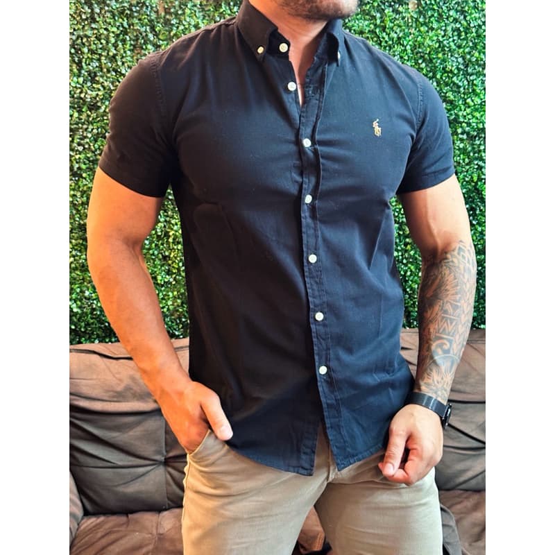 Camisas Social Oxford e Manga curta alto padrão P ao Xxl