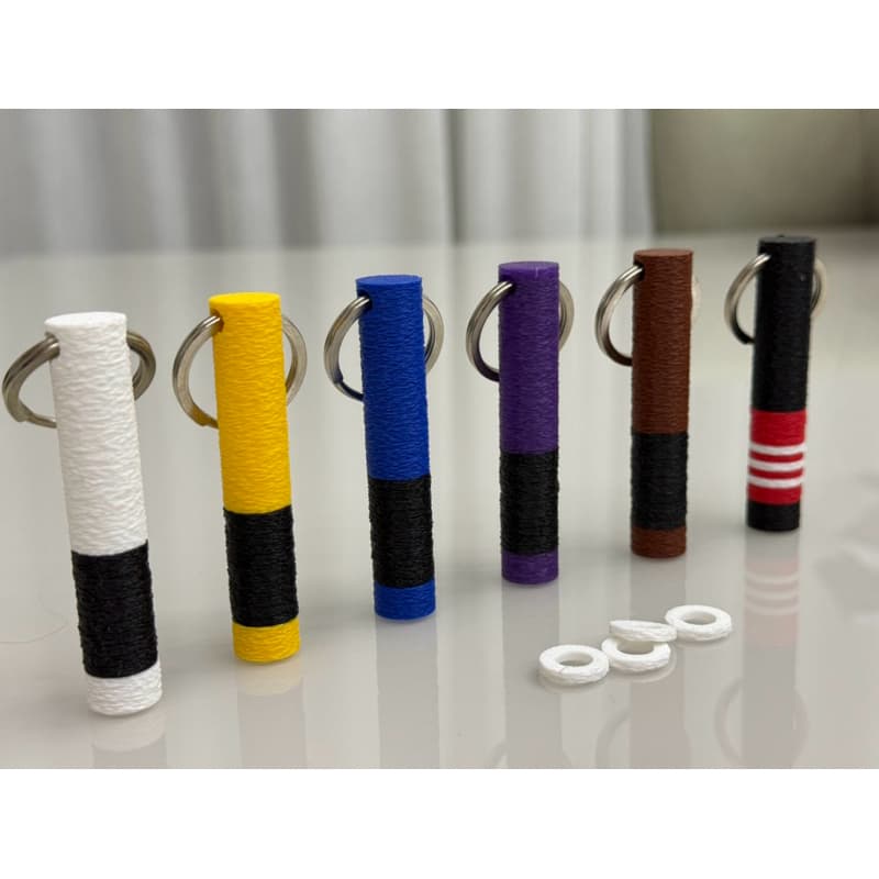 Chaveiro Faixa de Jiu-Jítsu Personalizável – Impresso em 3D