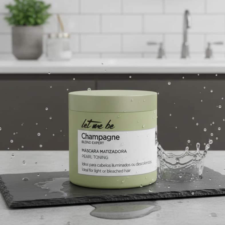 Máscara Matizadora Champagne Efeito Pérola Tom Champanhe  - Let me be 500g