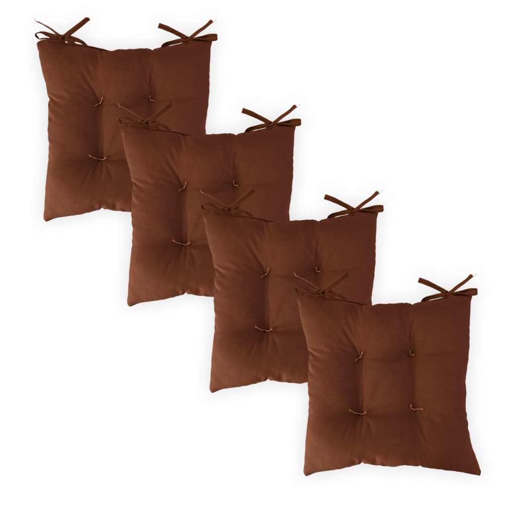 Kit Assento Futon 40x40 4 Unidades Almofada Para Cadeira Banco Pallet Macio Cores Oxford Liso