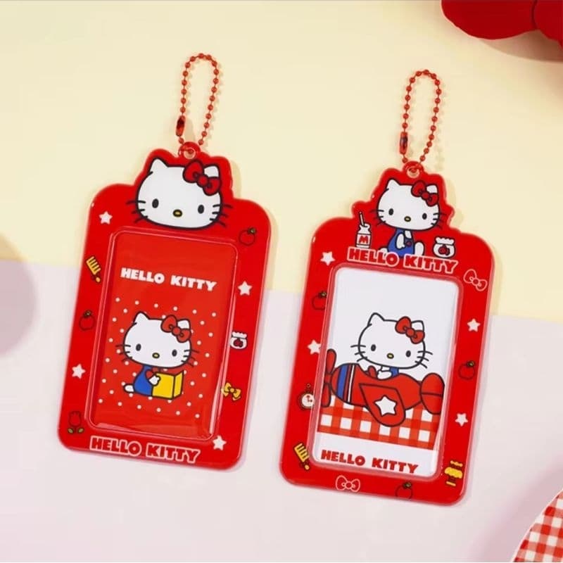 Chaveiro porta photocard Sanrio Hello Kitty kpop sleeve